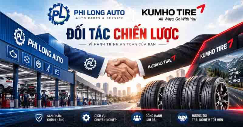 phi long auto và kumho tire hợp tác chiến lược